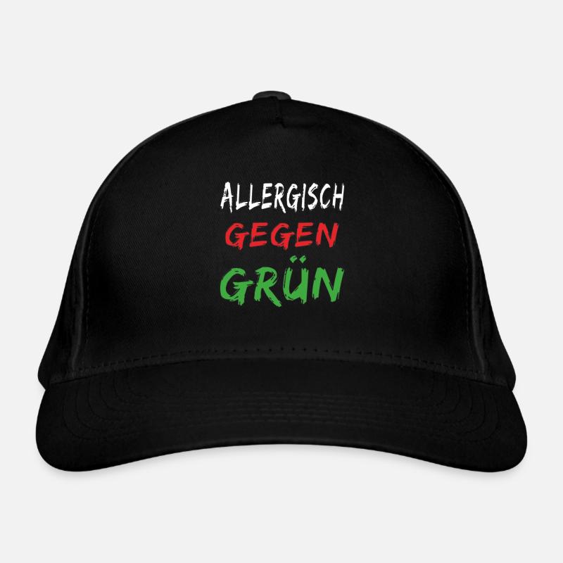 ALLERGISCH GEGEN GRÜN Bio-Baseballkappe