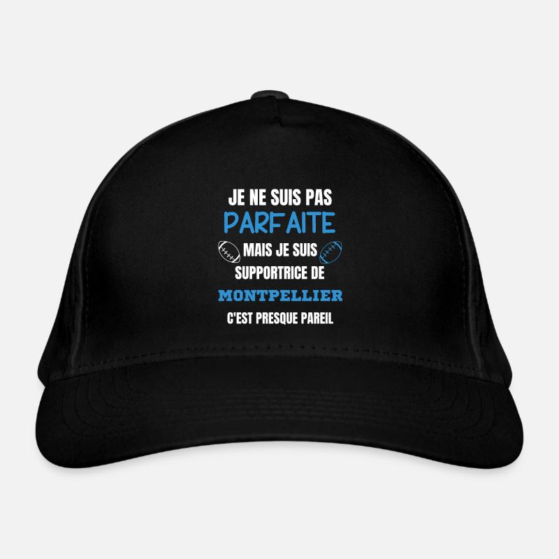 Supportrice Parfaite Montpellier Rugby - Casquette classique bio - noir