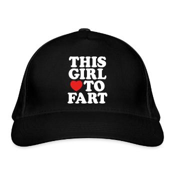 J’adore péter des blagues drôles de phrases de pet - Casquette classique bio - noir - Devant