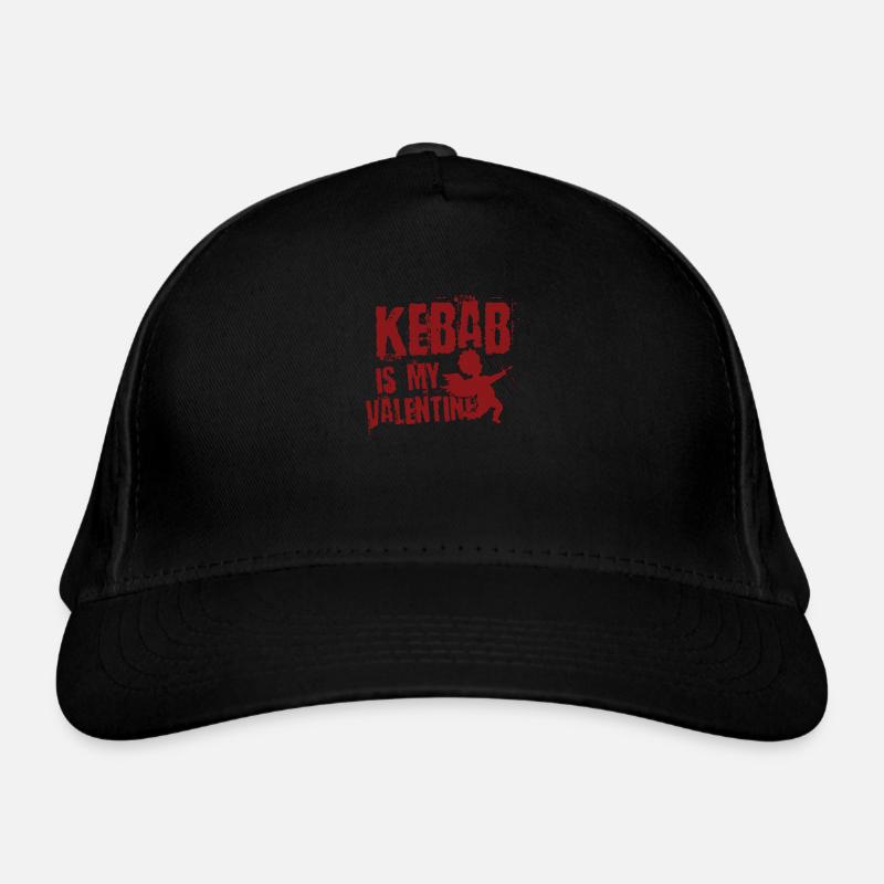 Kebab Is My Valentine Funny Valentine Organic Baseball Cap