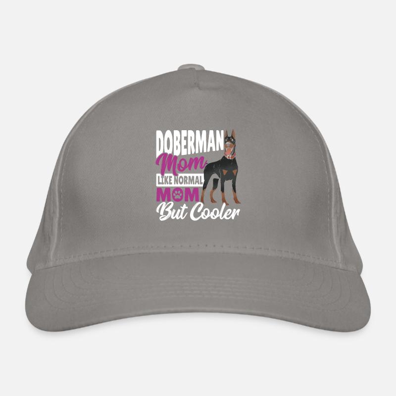 Dobermann-Mama Wie normale Mama, aber cooler Bio-Baseballkappe