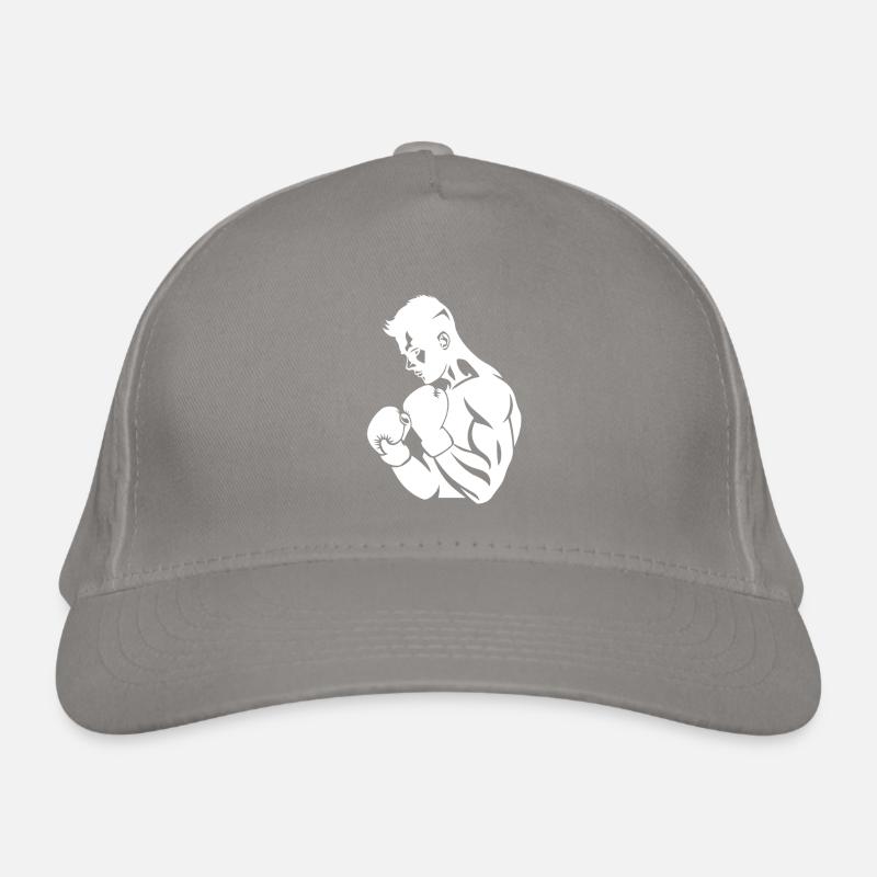 Boxer Drawing Organic Baseball Cap