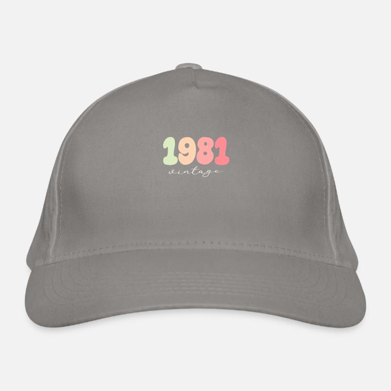 Anniversaire Année de naissance 1981 Casquette classique bio