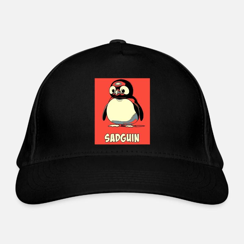 SADGUIN triste pingouin style bande dessinée Casquette classique bio