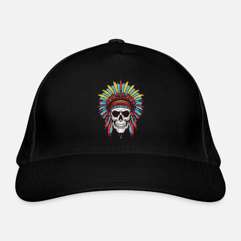 Crâne de chef indien Apache Casquette classique bio