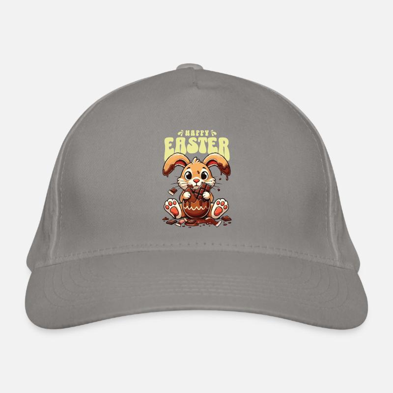 Enjoy Easter Bunny Chocolate Organic Baseball Cap