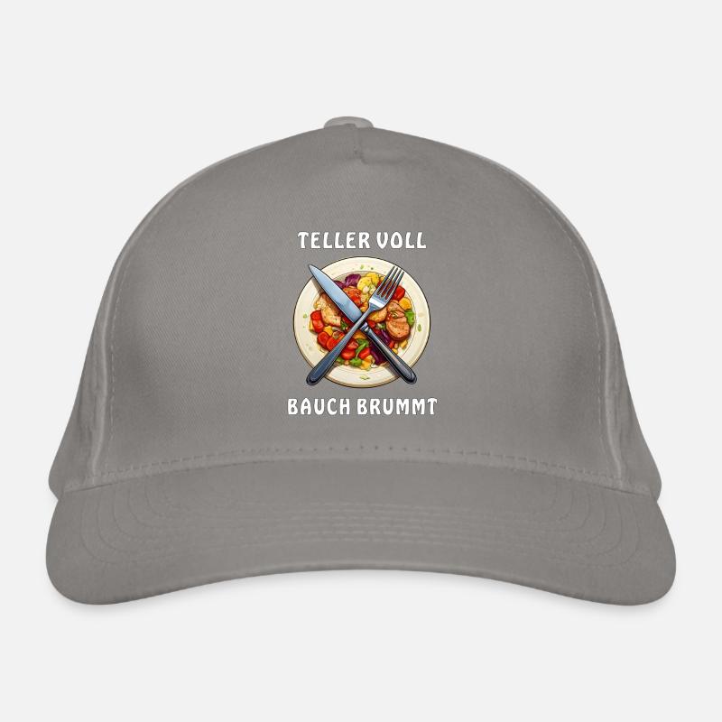 Dinner plate PLATE FULL BELLY BUZZES Organic Baseball Cap