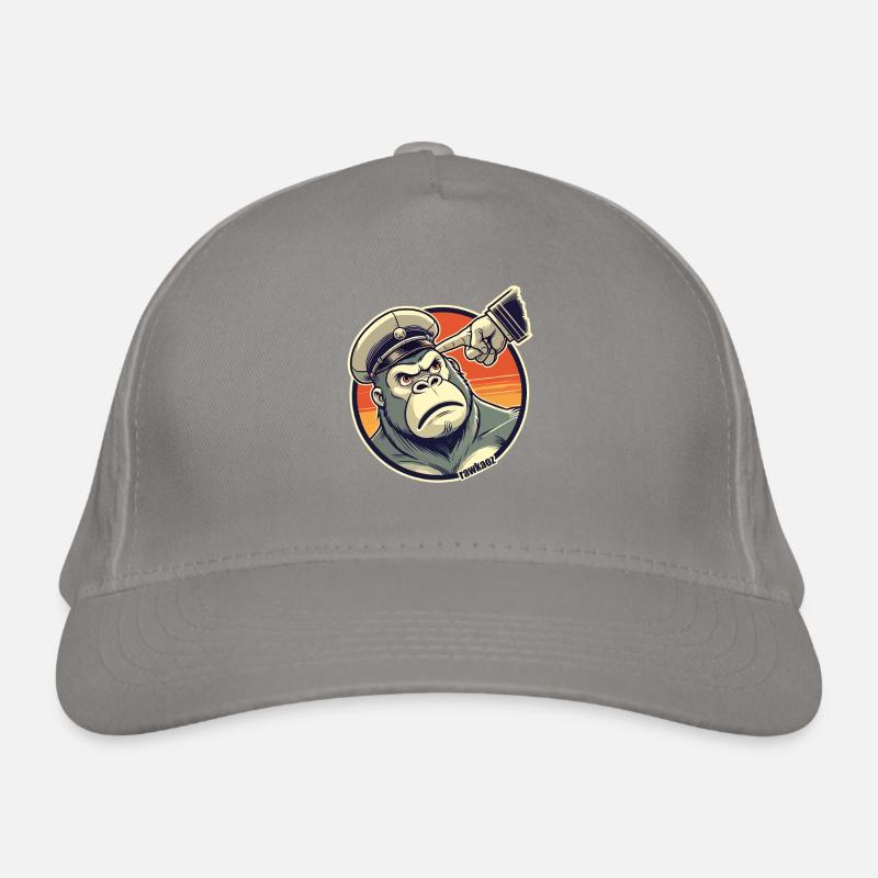 Singe strict avec bonnet obtient doigt Casquette classique bio
