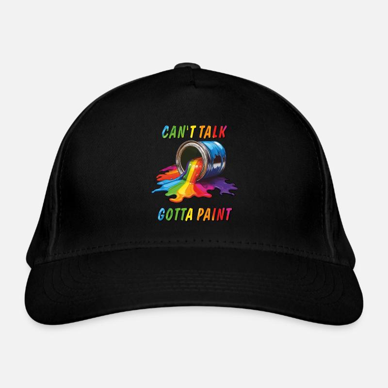PAINT CAN COLORS ART Organic Baseball Cap