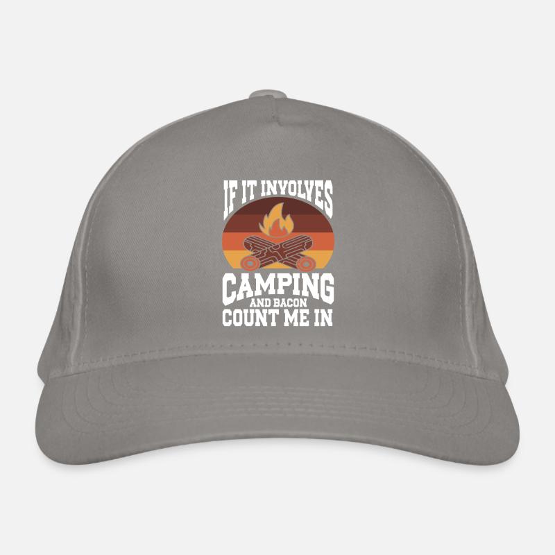 Camping Campfire Camper Bio-Baseballkappe