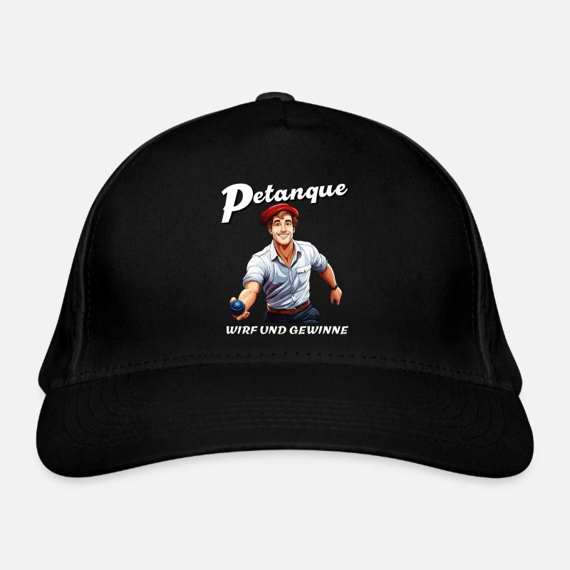 PETANQUE WIRF UND GEWINNE Bio-Baseballkappe