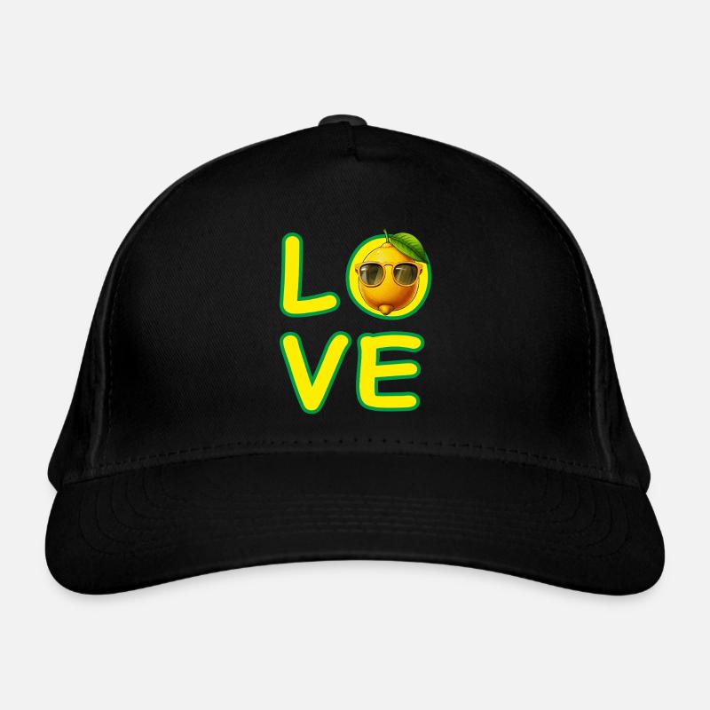 LOVE ZITRONE Bio-Baseballkappe