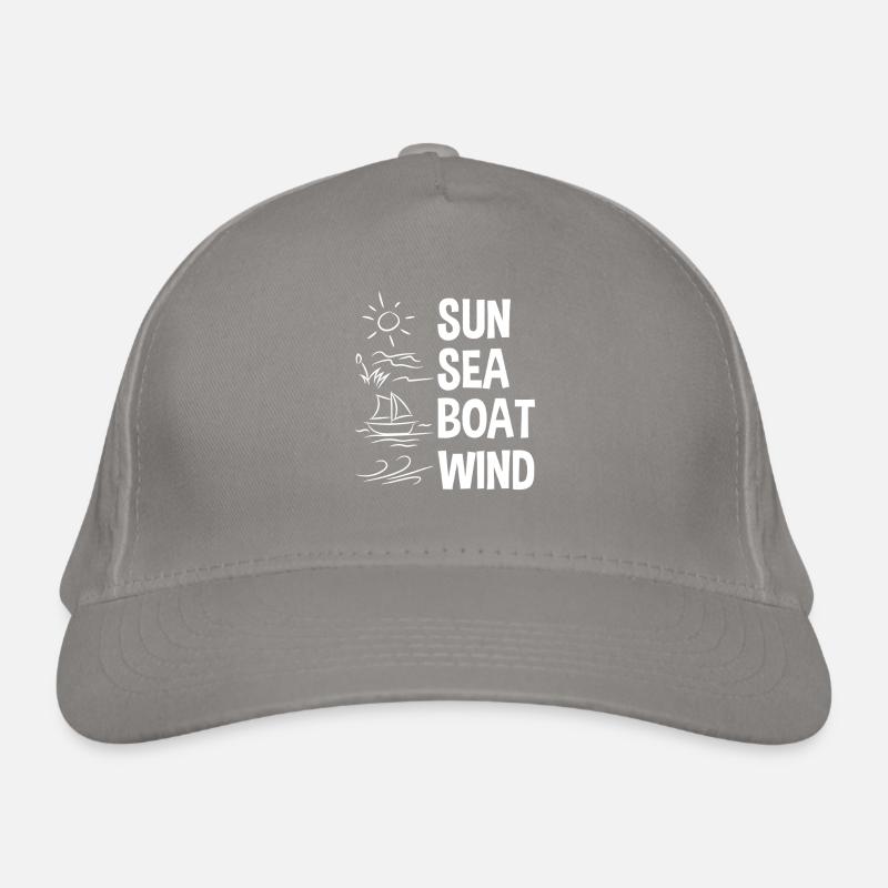 Sun Sea Boat Wind Organic Baseball Cap