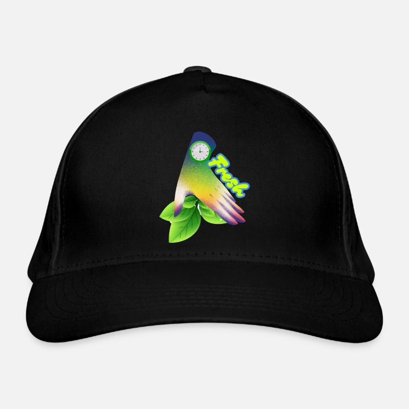 Nouvelle conception d’horloge à feuilles dégradées Casquette classique bio