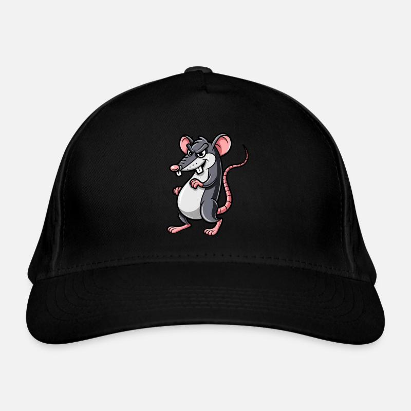 RATTE Grimmig Bio-Baseballkappe
