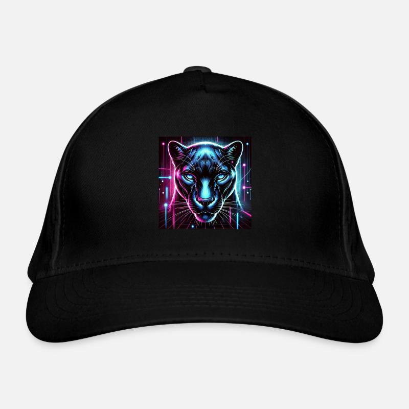 Cyberpunk Panther – Style néon Casquette classique bio