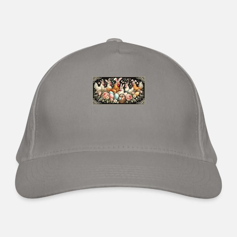 Easter Chickens Chicks Vintage Aesthetic Organic Baseball Cap