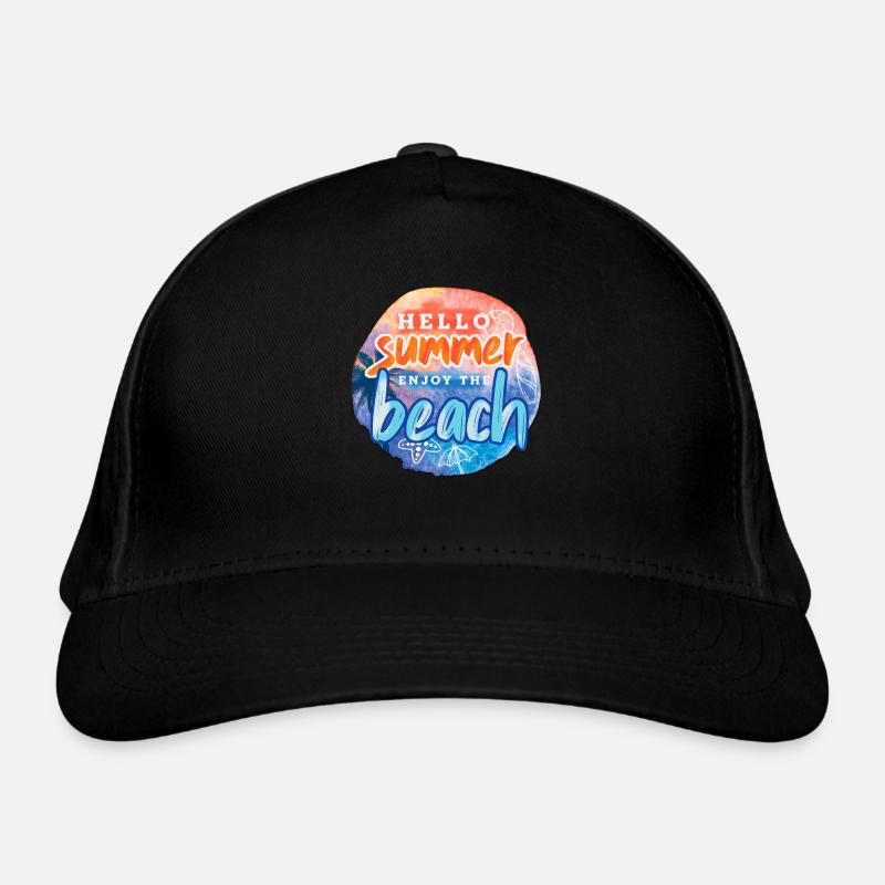 Hello Summer Beach Bio-Baseballkappe