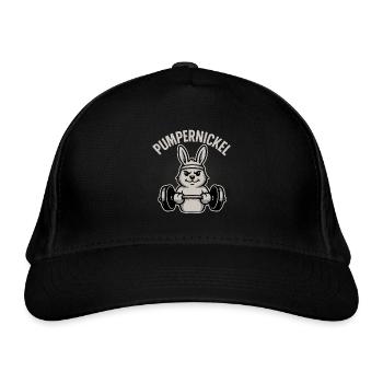 Pumpernickel - Bio-Baseballkappe - Schwarz - Vorne