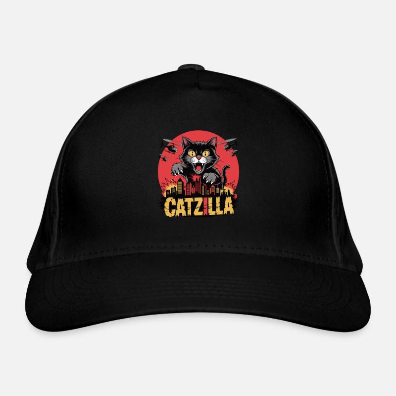 Catzilla – The kitty becomes power Organic Baseball Cap