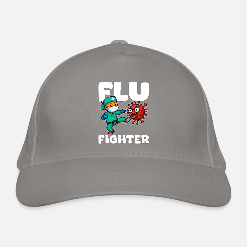 COMBATTANT DE LA GRIPPE - CADEAU INFIRMIÈRE Casquette classique bio