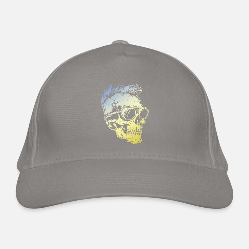Punker Skull Organic Baseball Cap