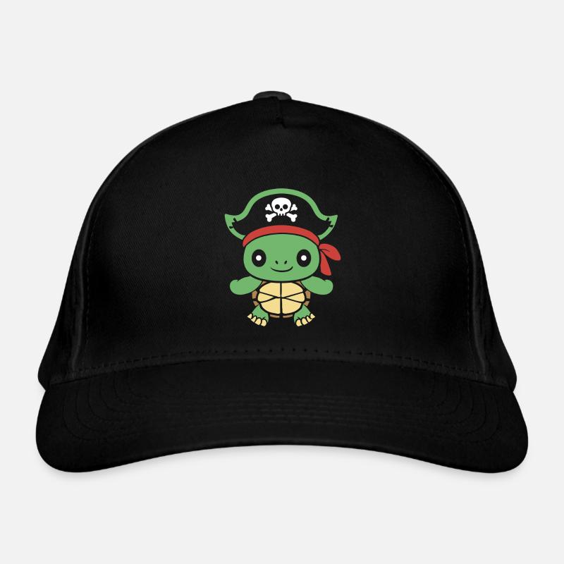 pirate - Organic Baseball Cap - black