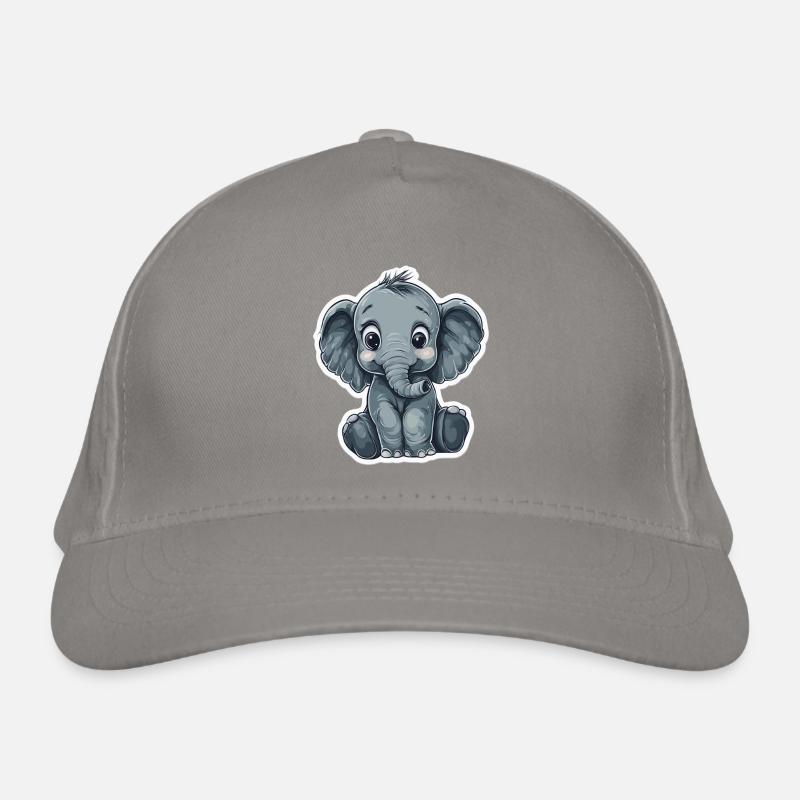 Cute elephant – gift idea for animal lovers Organic Baseball Cap