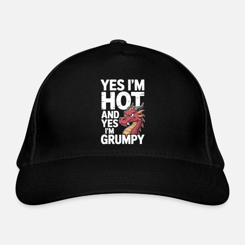 Dragon Grummel avec le feu en vue Casquette classique bio