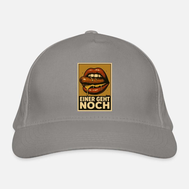 Sausage with sauce and saying "One more goes" Organic Baseball Cap