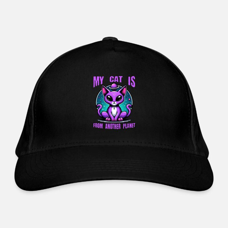 Cat Astronaut Cat Lover Organic Baseball Cap