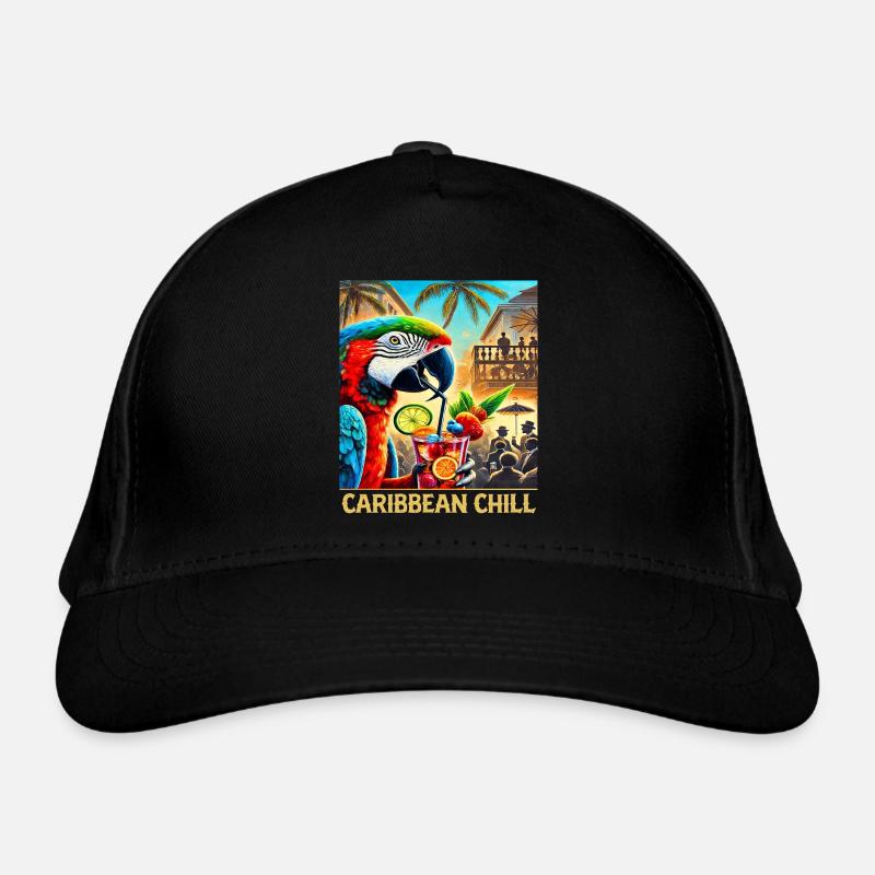 Scène de cocktail Tropical Parrot Casquette classique bio