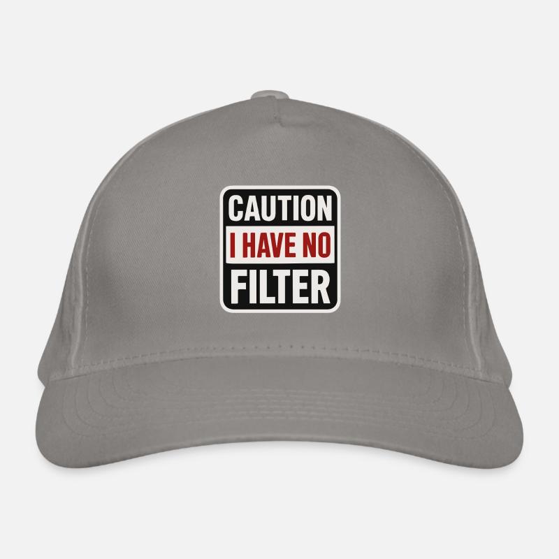 Caution – No filter available Organic Baseball Cap
