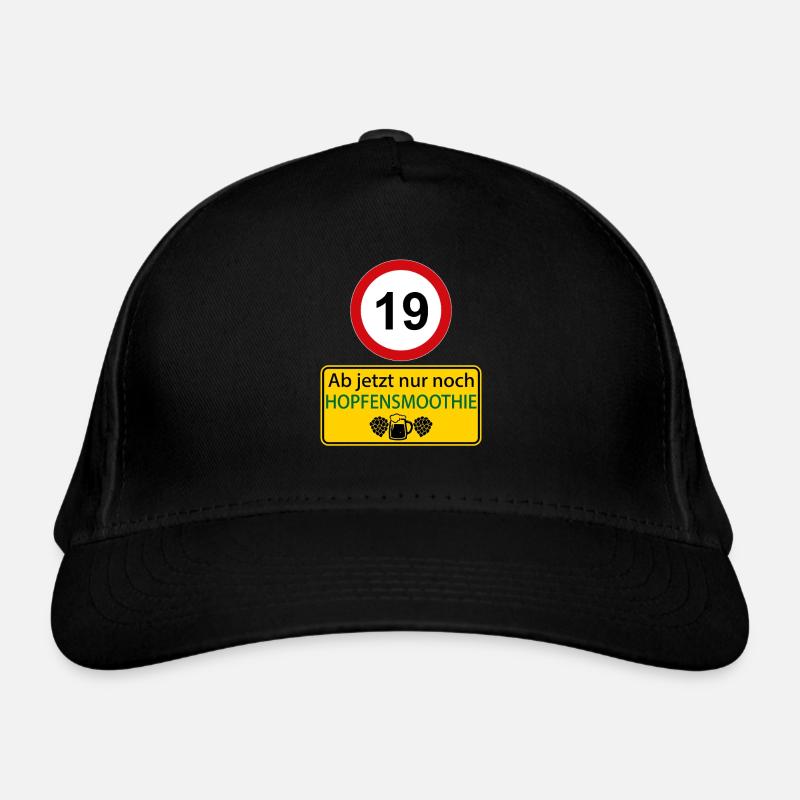 19 Ab jetzt nur noch Hopfensmoothie Bio-Baseballkappe