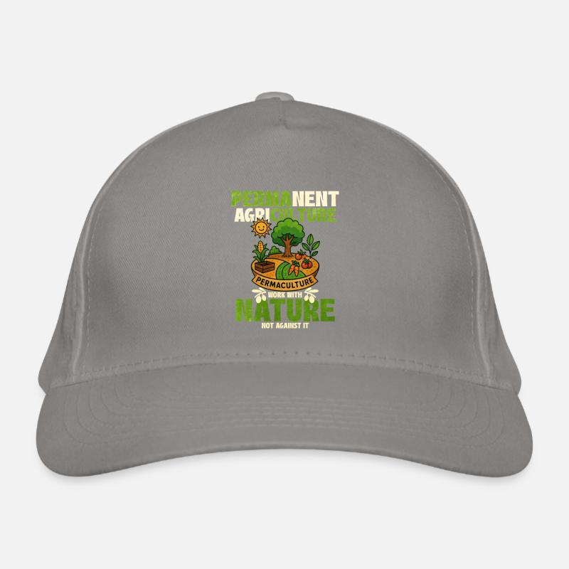 Permaculture nature design Organic Baseball Cap