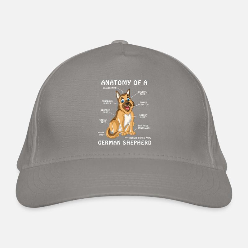 Anatomie des Deutschen Schäferhundes Bio-Baseballkappe