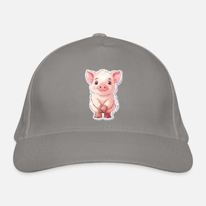 Pig Piglet Organic Baseball Cap