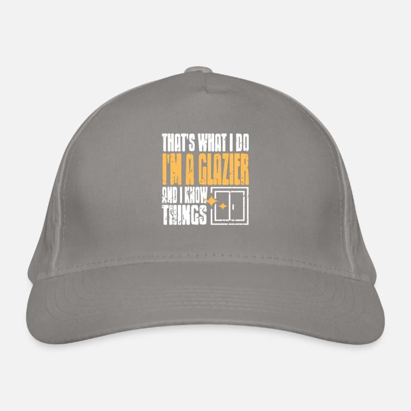 Propulsé par Glass Retro Window Worker Glazier Pride Casquette classique bio