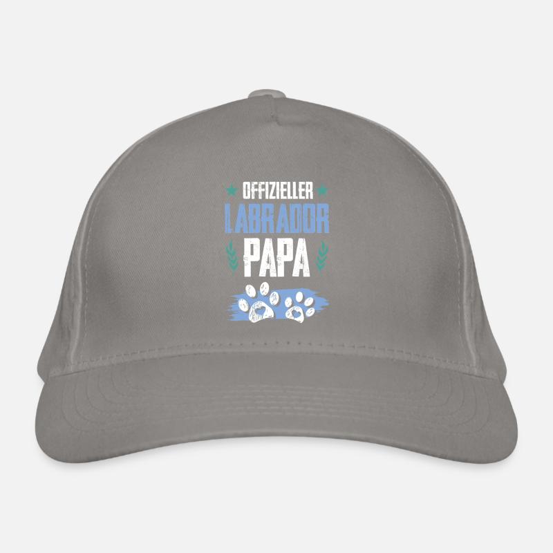 labrador hunde papa Bio-Baseballkappe