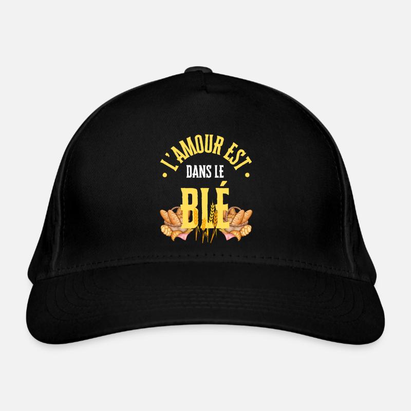 Die Liebe steckt im Weizen Bio-Baseballkappe