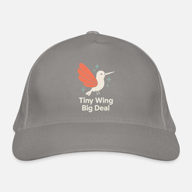 Funny Hummingbird Mem Tiny Bird Big Energy Organic Baseball Cap