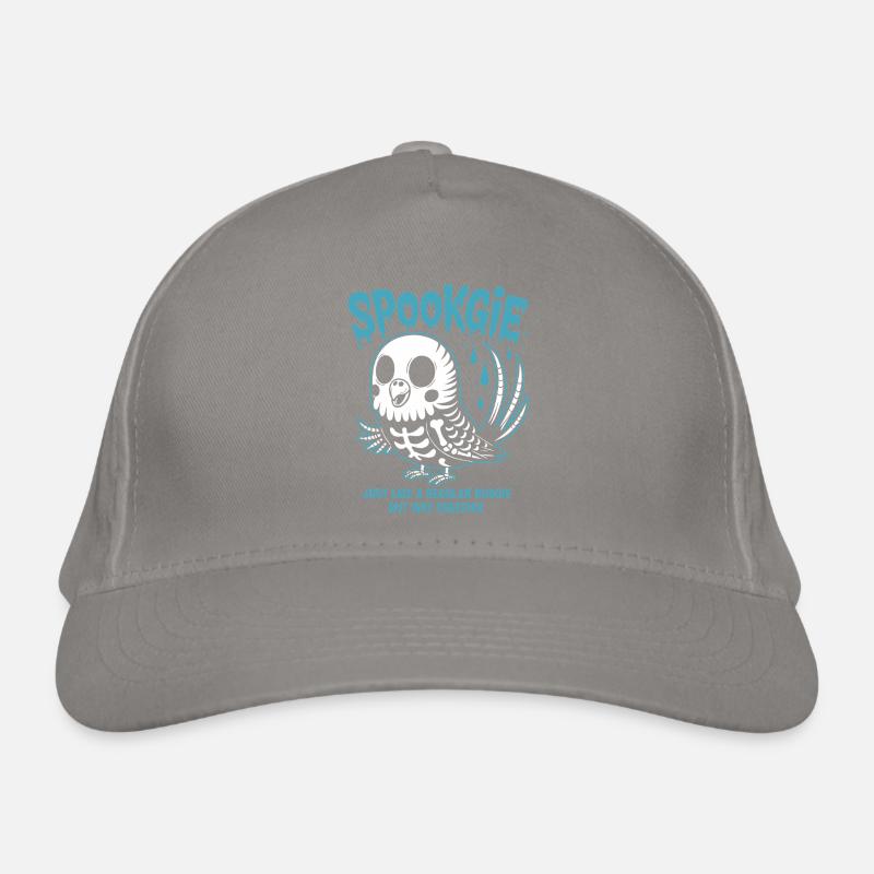 Spooky Perruche Squelette Halloween Casquette classique bio