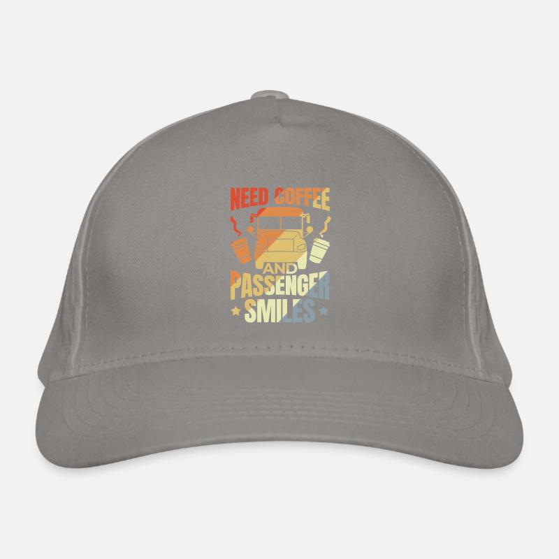 Need Coffee and Passenger Smiles Bio-Baseballkappe