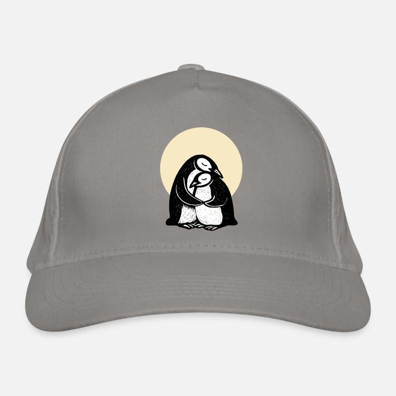 Hugging Penguins Duo Organic Baseball Cap