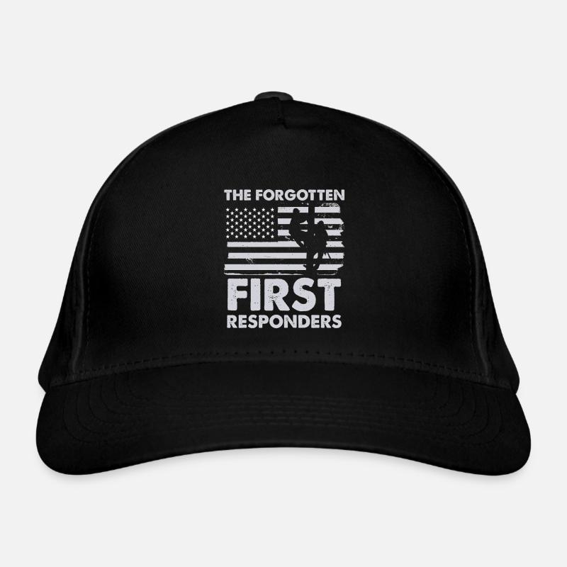 Drapeau oublié des premiers intervenants - Casquette classique bio - noir