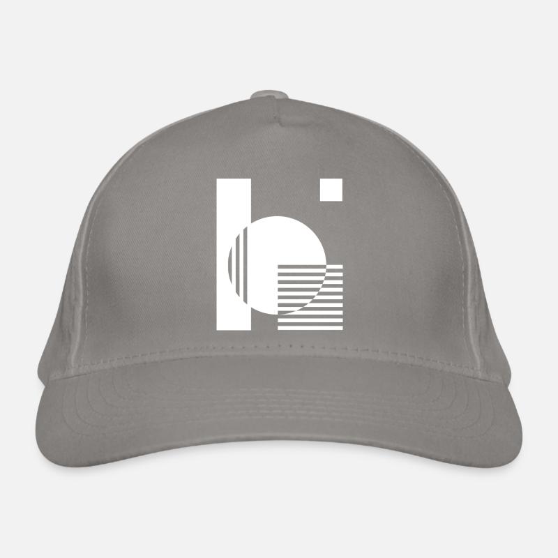 Rayures géométriques mono cercle Casquette classique bio