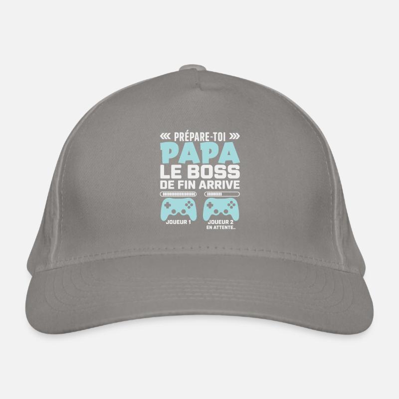 Design Humor Gaming Werdender Vater Bio-Baseballkappe