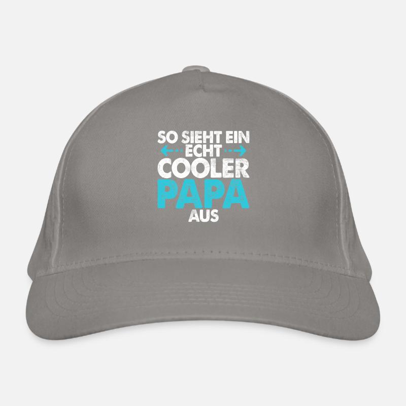 So Sieht Ein Echte Cooler Papa Aus Vatertag Bio-Baseballkappe