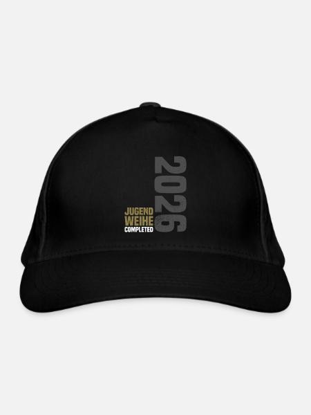 Jugendweihe 2026 - Bio-Baseballkappe - Schwarz