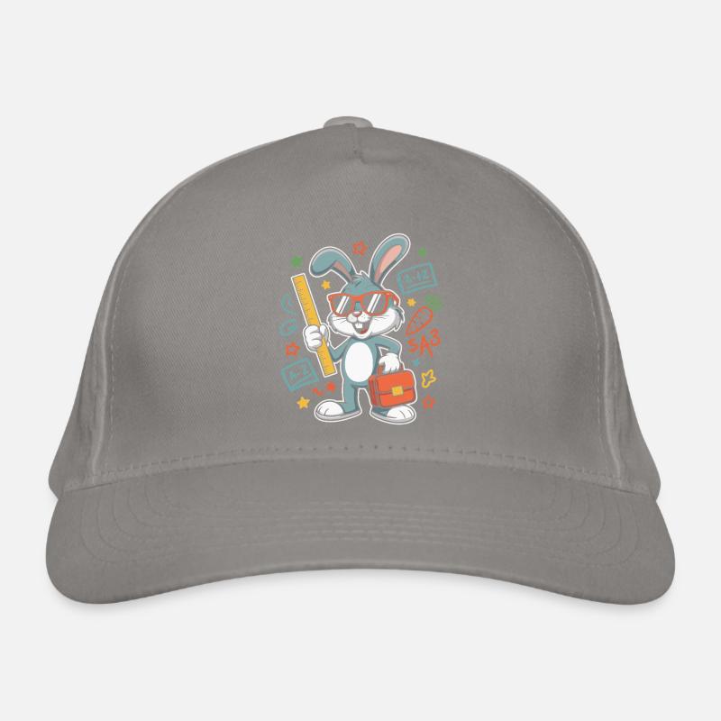 Math Bunny Glasses Suitcase Organic Baseball Cap